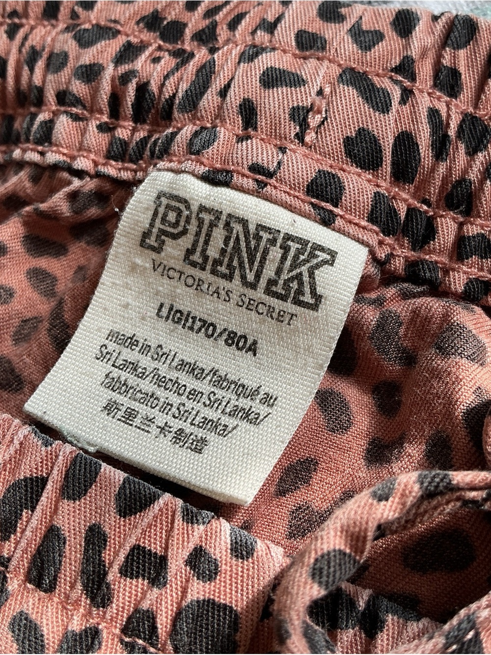 PINK by Victoria's Secret Pink Leopard Print - Rose & Black